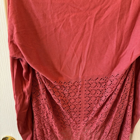 Grace & Lace light weight two fit knit cardigan poncho cover-up sweater spice OS - Picture 11 of 11